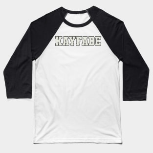 Kayfabe Word Baseball T-Shirt